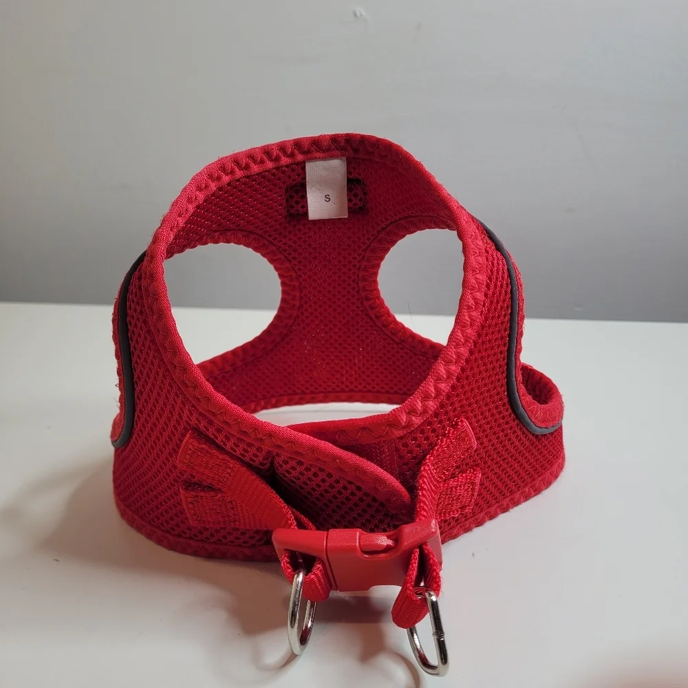 Petifine Step in Red Soft Dog Harness Size Small